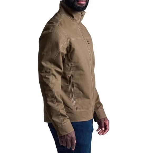 KUHL Burr Canvas Jacket Patina Dye Men's Style 1052 Dark Khaki - Picture 9 of 9